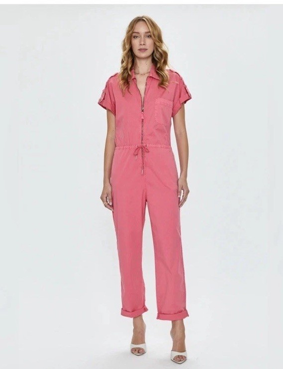 Pistola Jordan Flamingo Front Zip Jumpsuit Sz ~XXS~ Beautiful