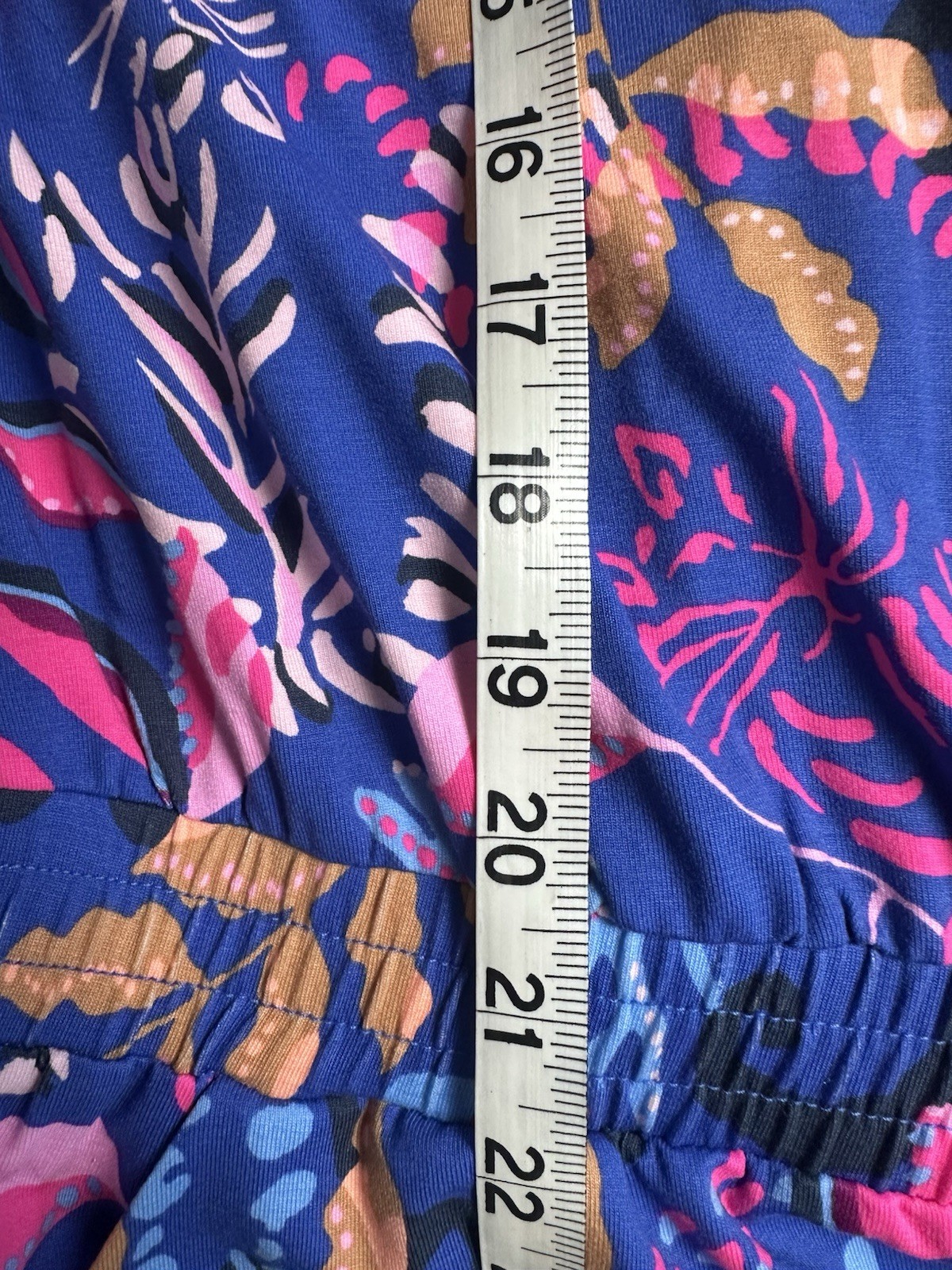 Lilly Pulitzer Wyota Jumpsuit XL Borealis Blue Absolute Purrfection NWT
