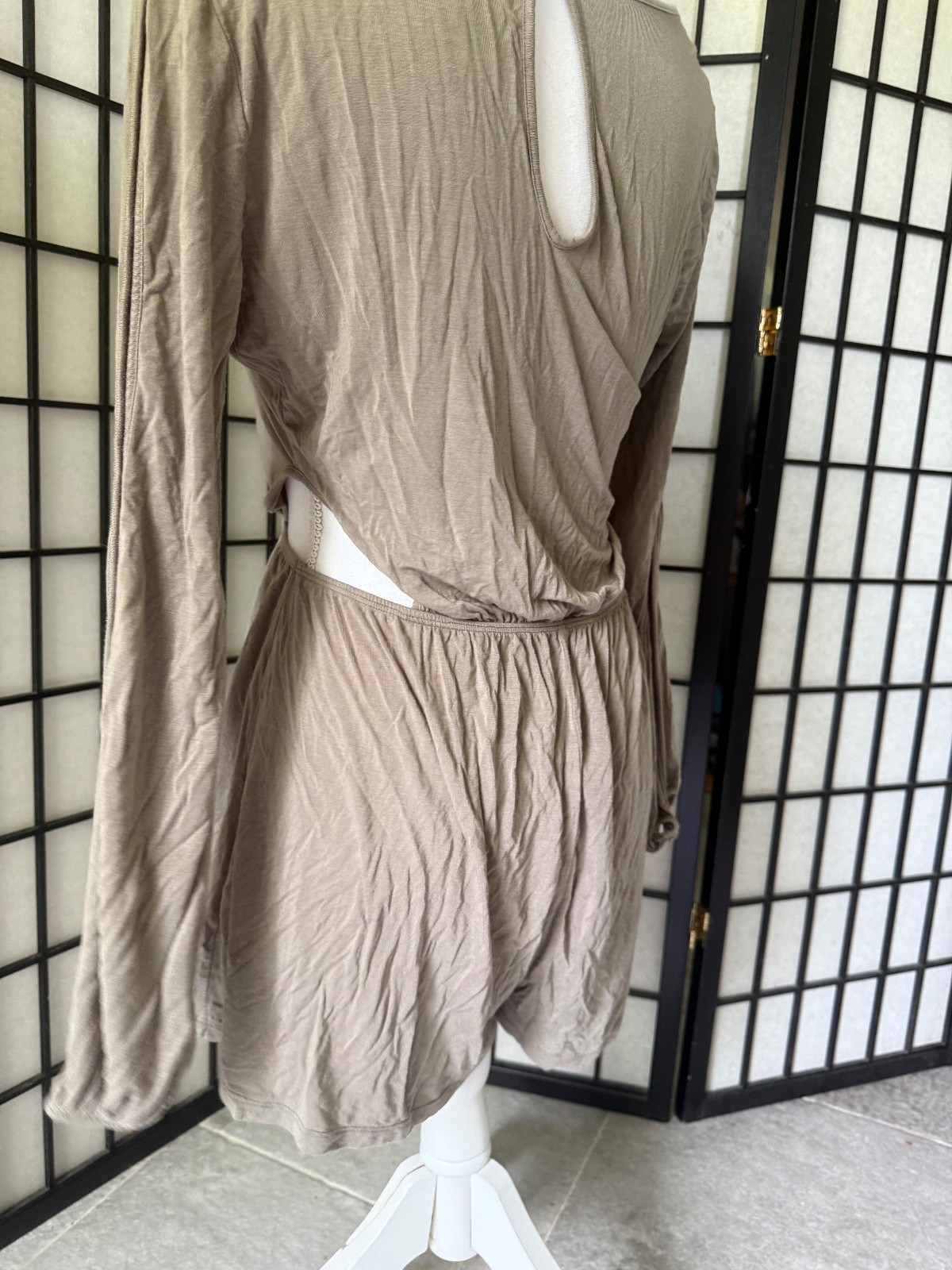 Mikey And Joey Medium Romper Boho Cut sides Stretch Comfy