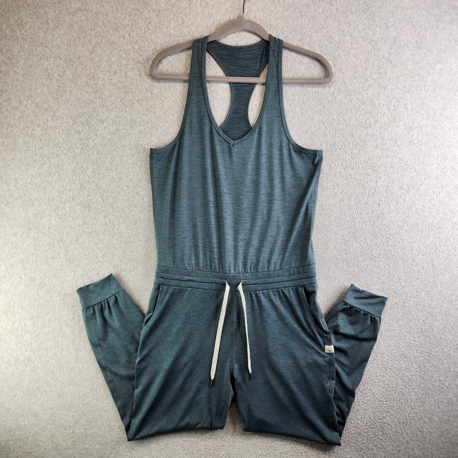 Vuori Jumpsuit Womens S Blue Lux Classic Tank Romper DreamKnit Jogger Leg