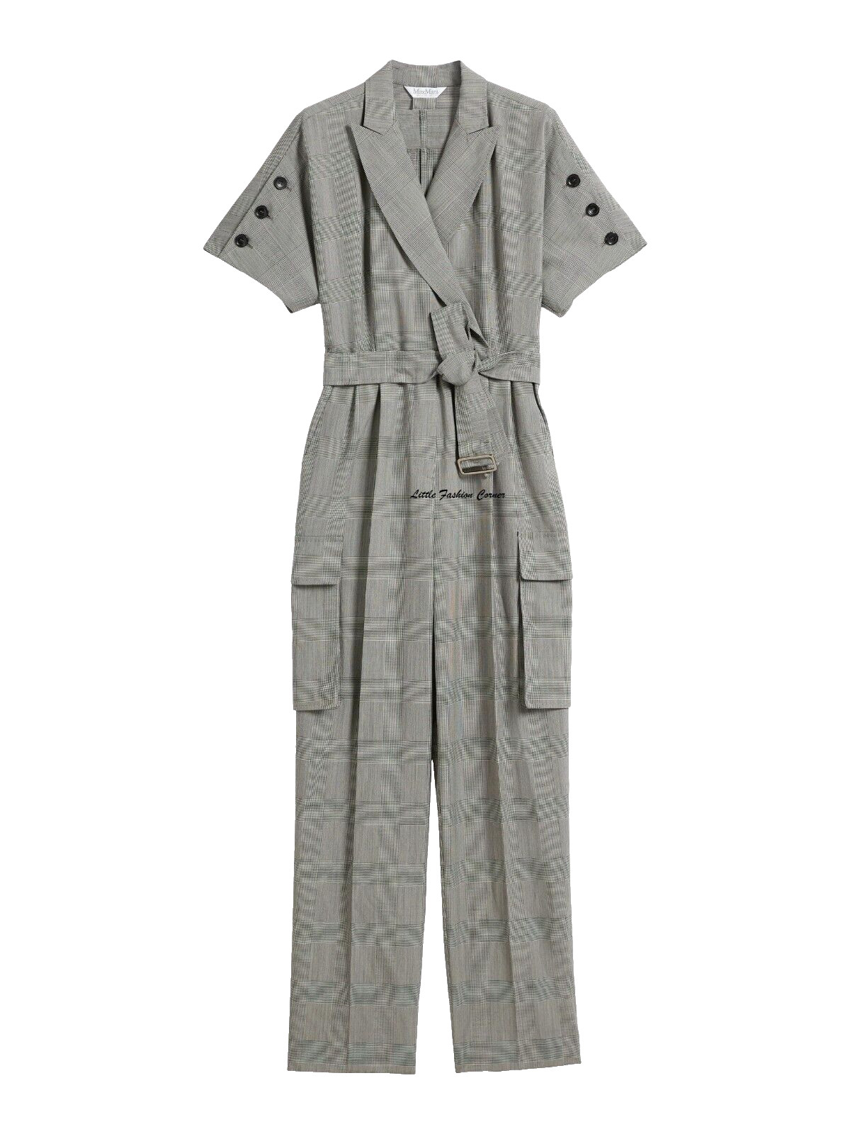 🌟MAX MARA Virgin WOOL Canvas Jumpsuit 4US_ 6Gb_ 34De_ 38It_ 36Fr ‘BARI’