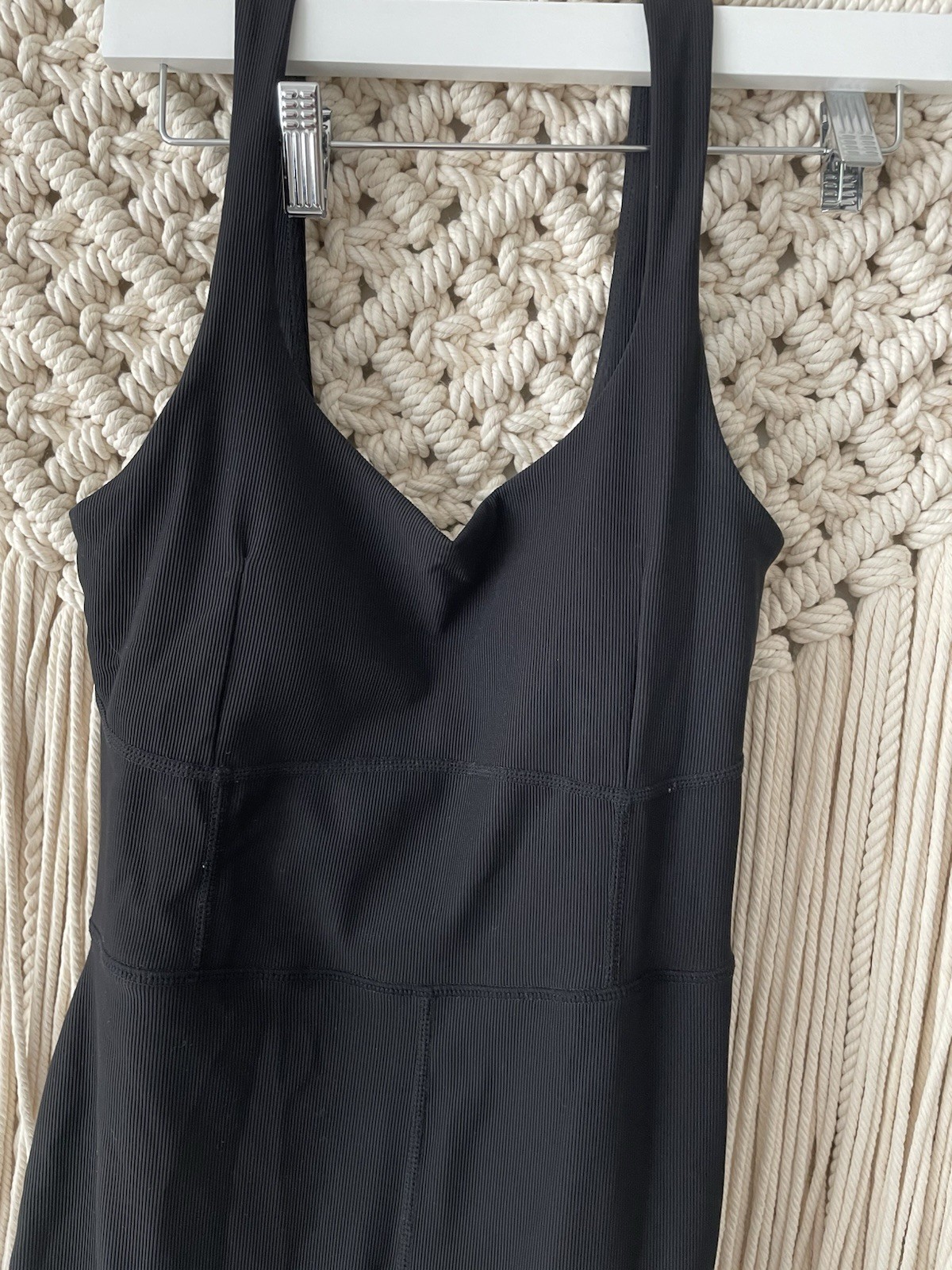 Wilo the Label Women’s Ribbed Black Jumpsuit Size M