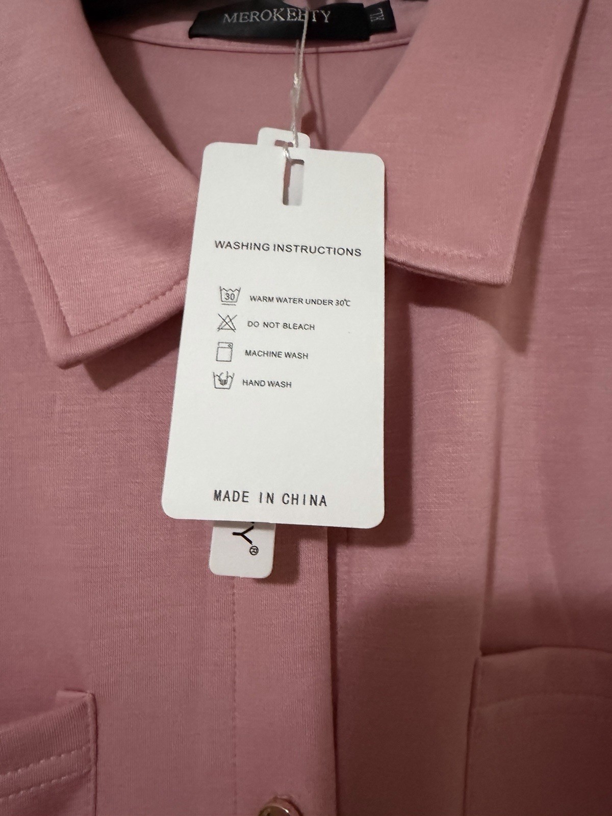 Merokeety – New Pamts Set One Piece Size XL Light Pink NWT