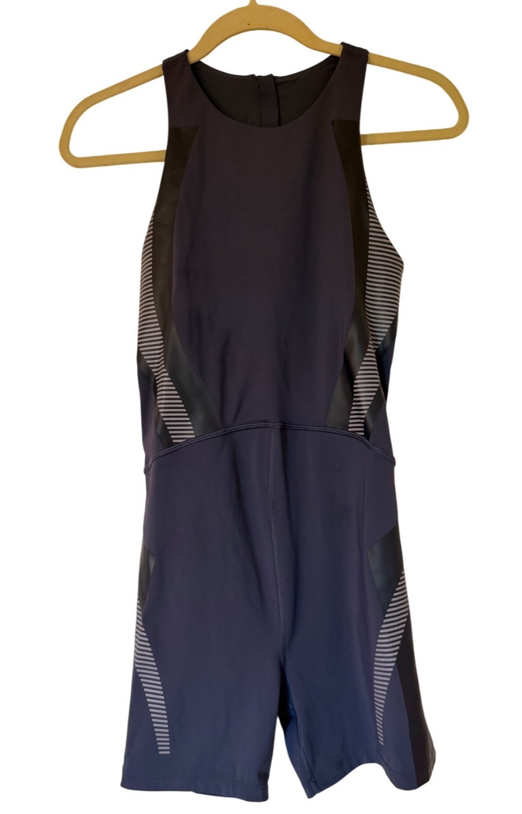 ATHLETA Allyson Felix Legend Bodysuit Romper Size M Blue