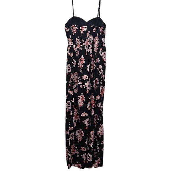 Band Of Gypsies Floral Jumpsuit Size Medium New Lightweight Party Spring Pockets