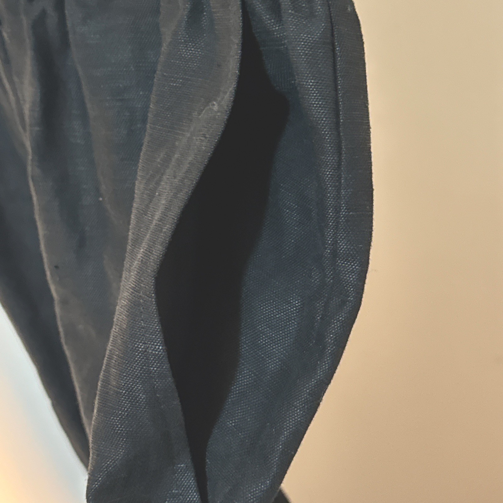 Eileen Fisher Jumpsuit Size XS/TP Black Wide Leg Cropped Drawstring NWT $278
