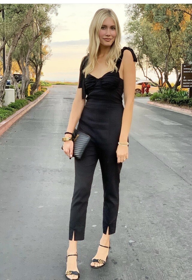 Revolve $218 L’Academie “The Sid” Sexy Shoulder Ties Jumpsuit, Black XS Sold Out