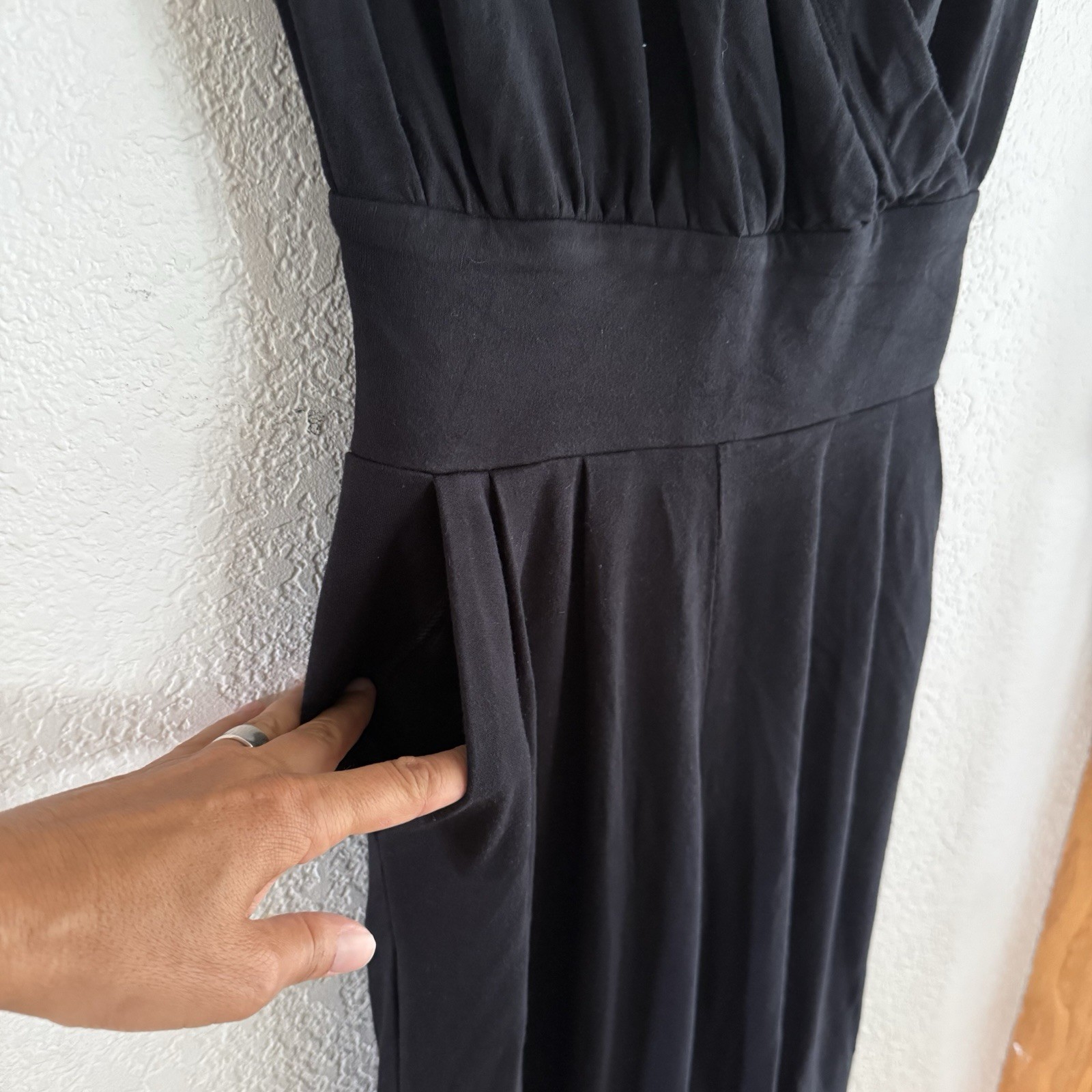Cabi Downtown Jumpsuit Romper Sleeveless Stretch Black XS #5577
