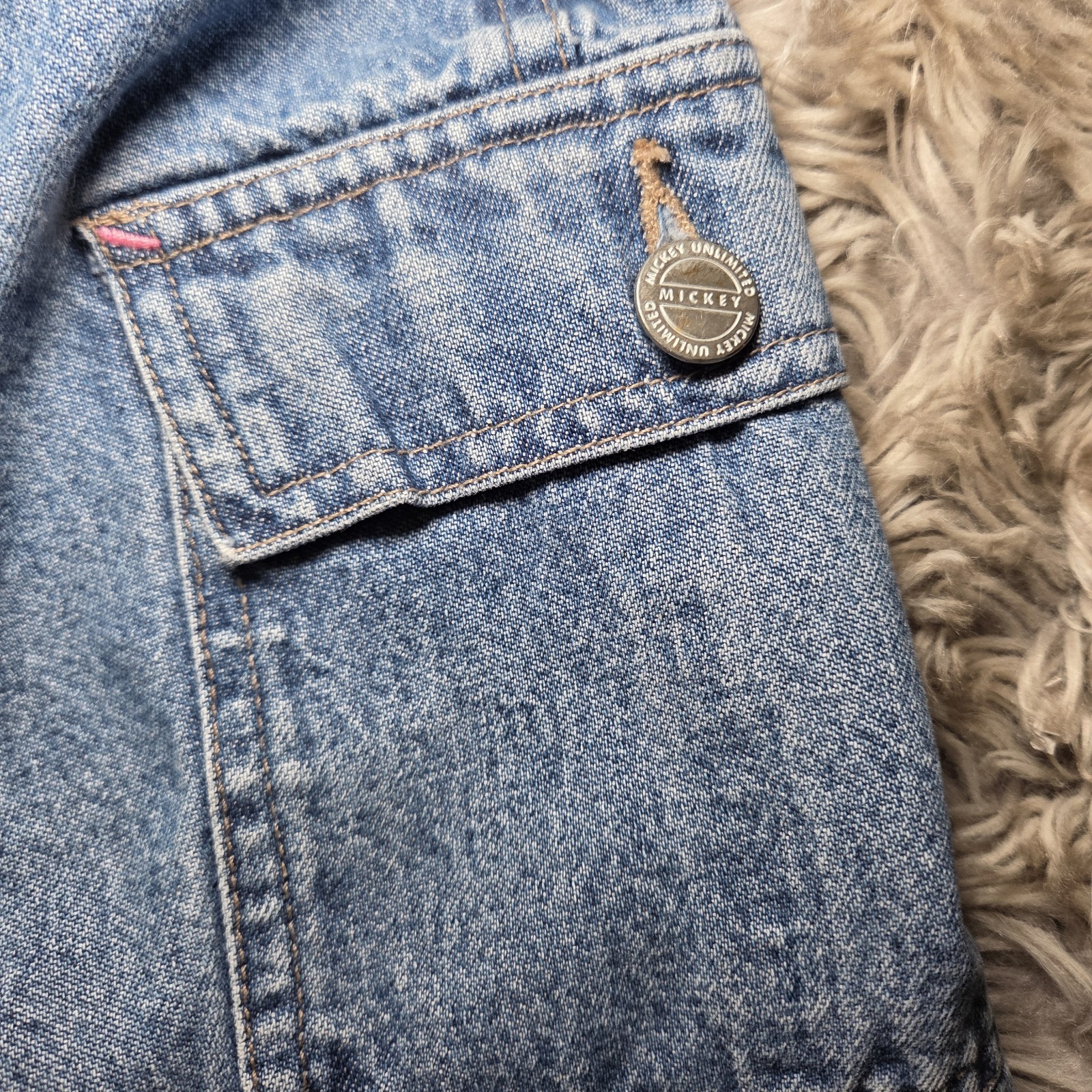 Vintage Mickey Unlimited Denim Shortalls Women’s Size 22W 24W Blue Jean Overalls