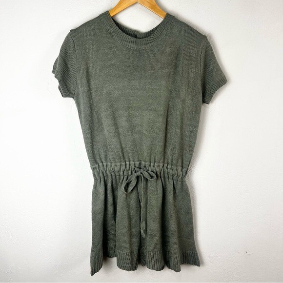 NEW Indikah Angel Biba Finlyn Playsuit Sweater Romper Sage Green Size US Size 10