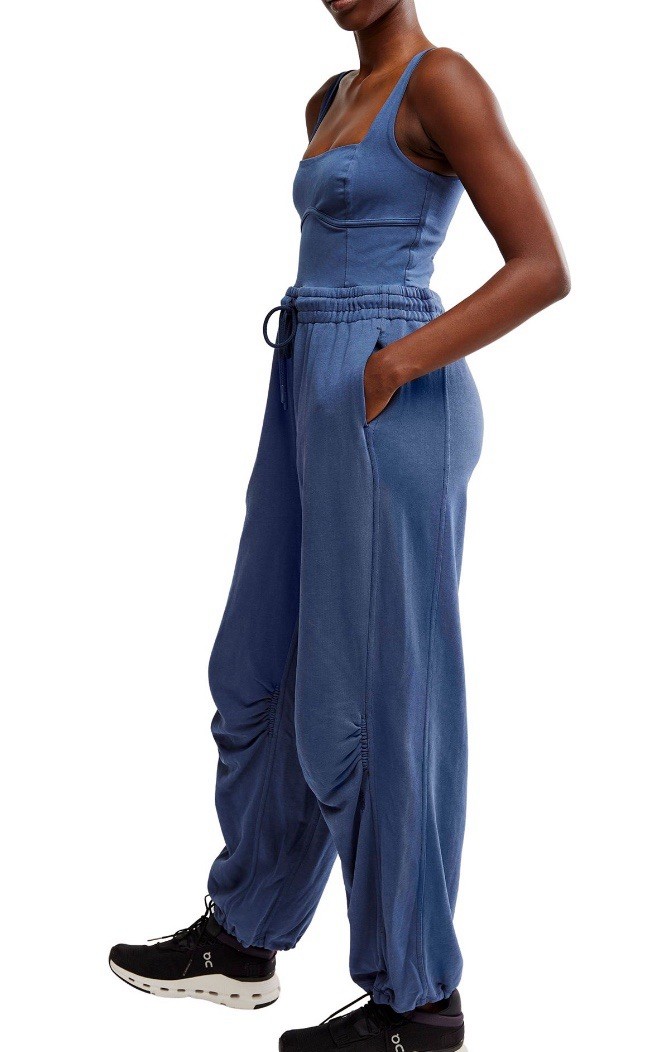 FP Free People Women’s Inbound Romper Jumper Piece Midnight Navy M Medium $128