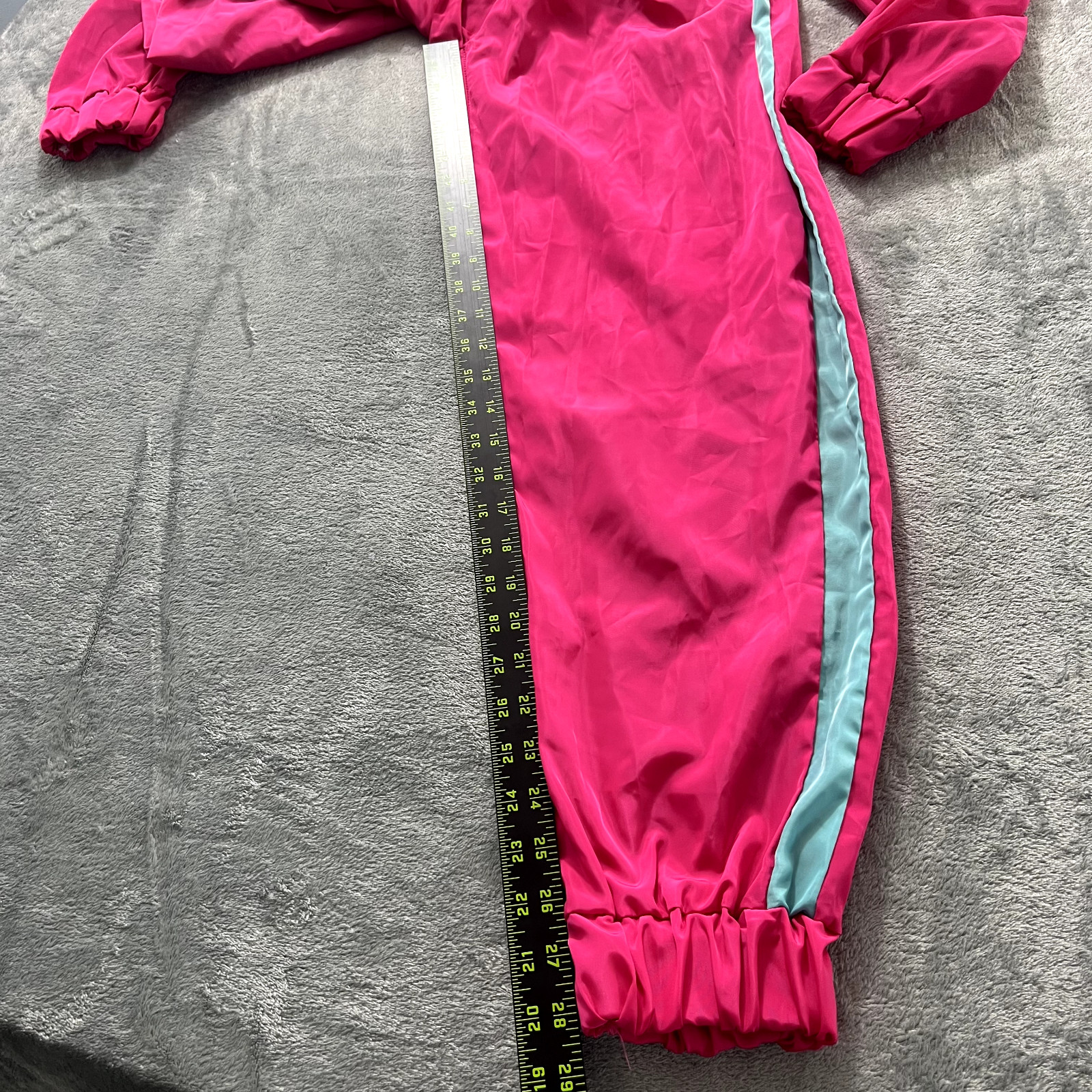Vintage ’80s 90s Color Block Neon Jumpsuit Size Med Retro Y2K Barbie