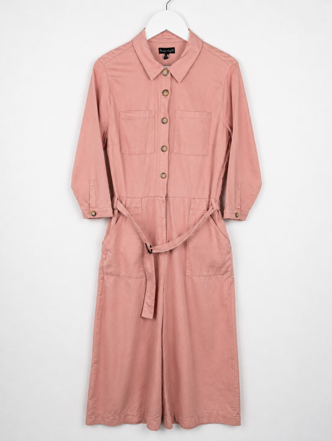 Phase Eight Jumpsuit | Women’s UK 16 | Pink Cotton Utility Boiler Suit