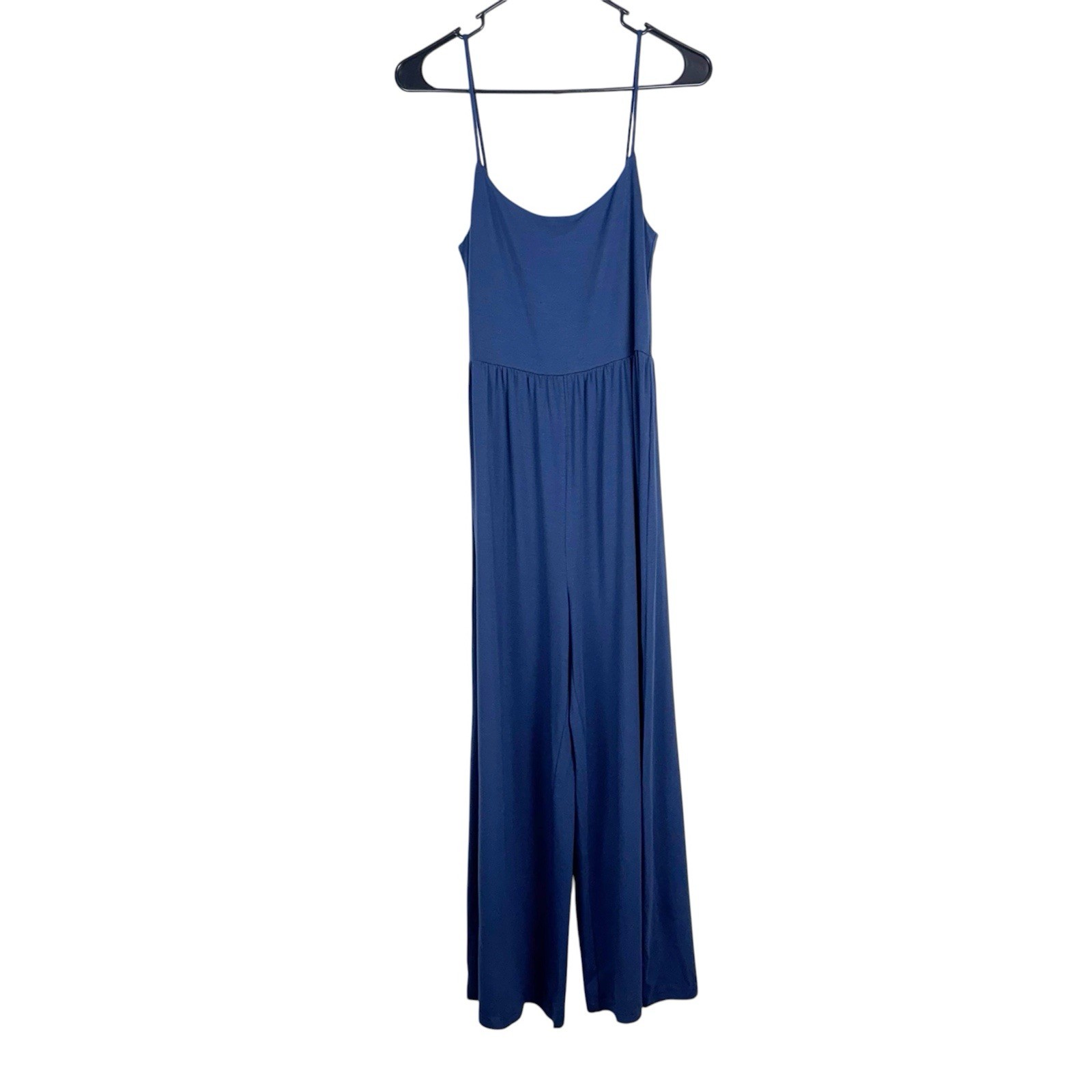 Quince Women’s Tencel Jersey Wide-Leg Jumpsuit Size S Navy *Read*