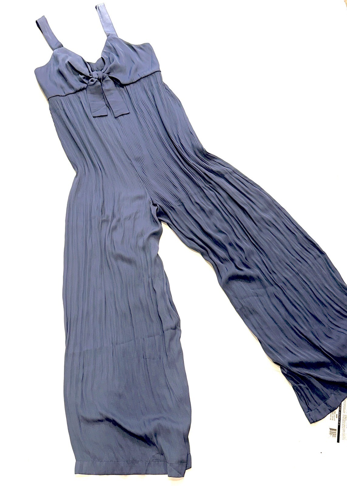 NWT Current Air L.A. MEDIUM Indigo Wide Leg Jumpsuit
