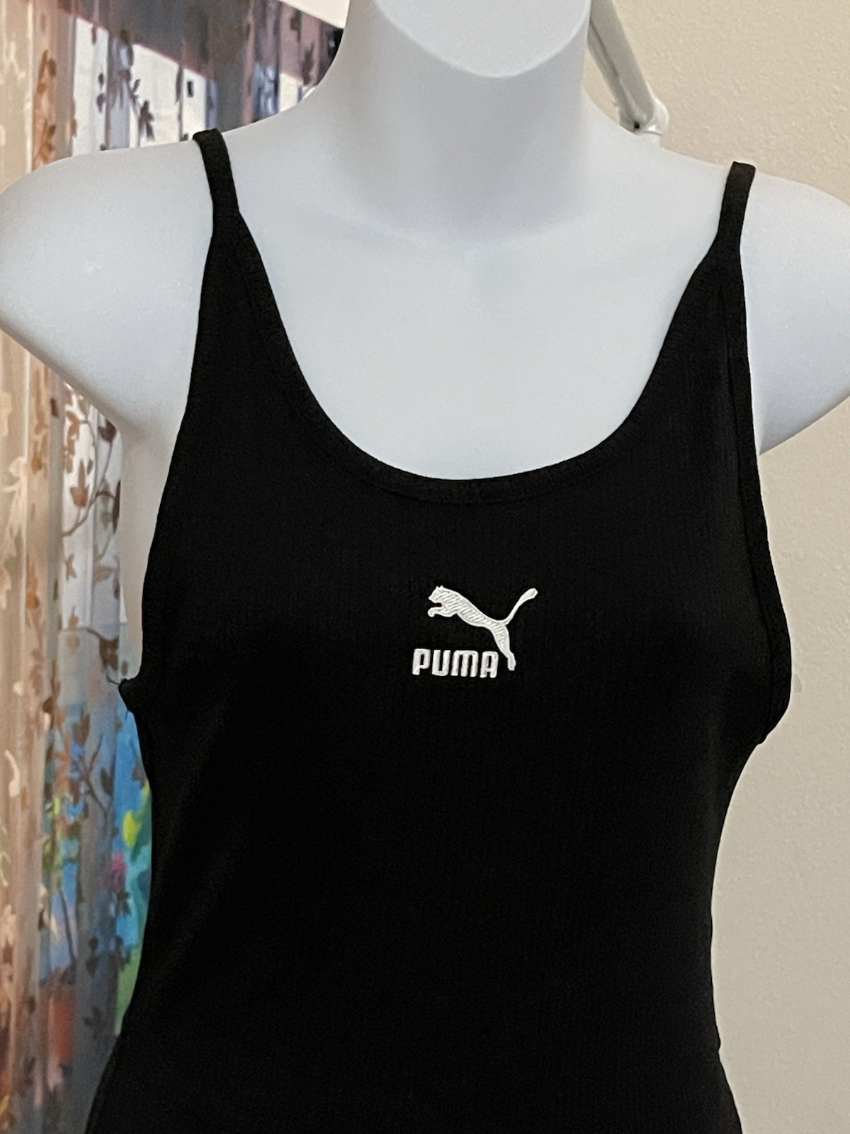 Puma Classic Rib Jumpsuit Black Size S Women Sleeveless