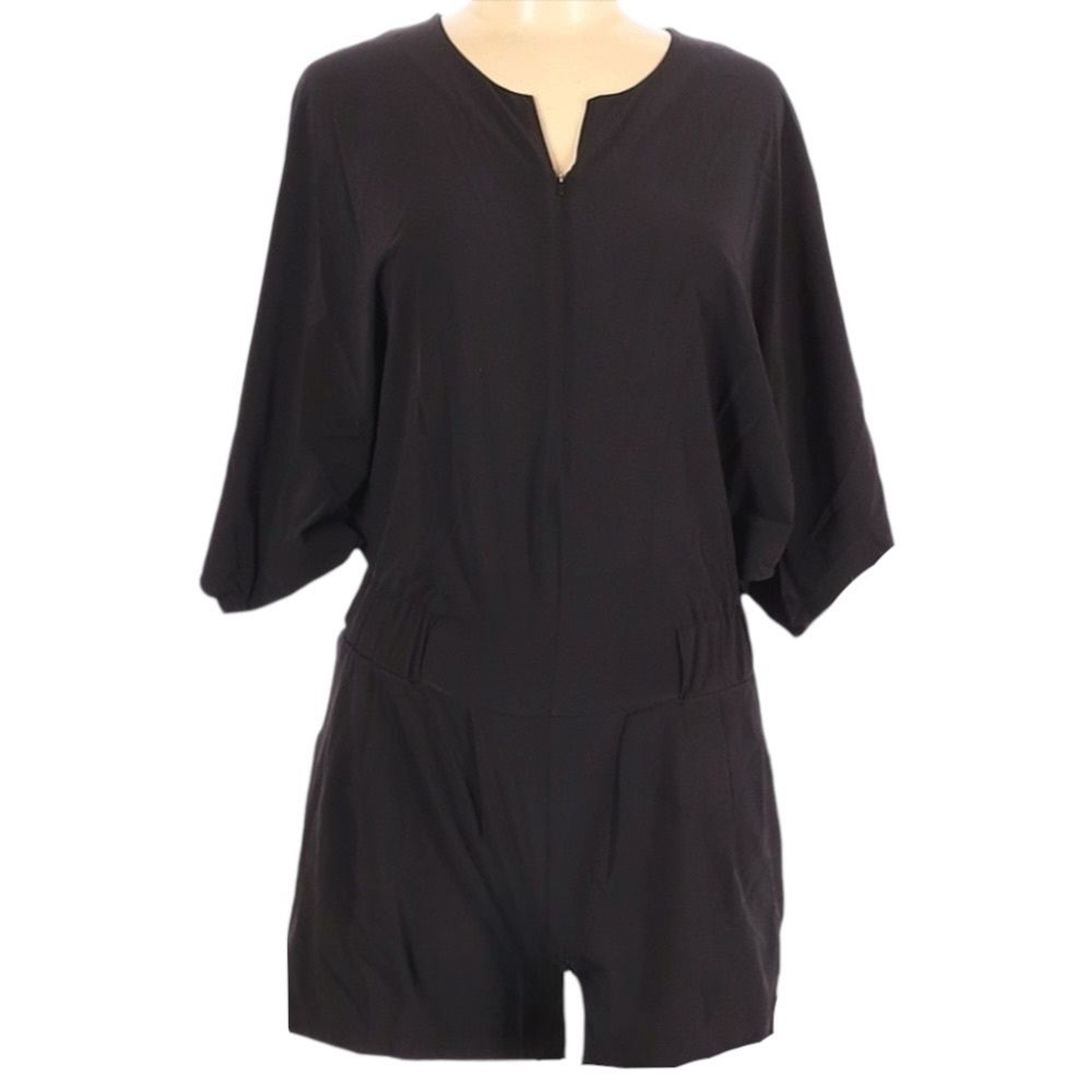 Lucy Unhindered 3/4 Sleeve Lounge Black Romper Size XS