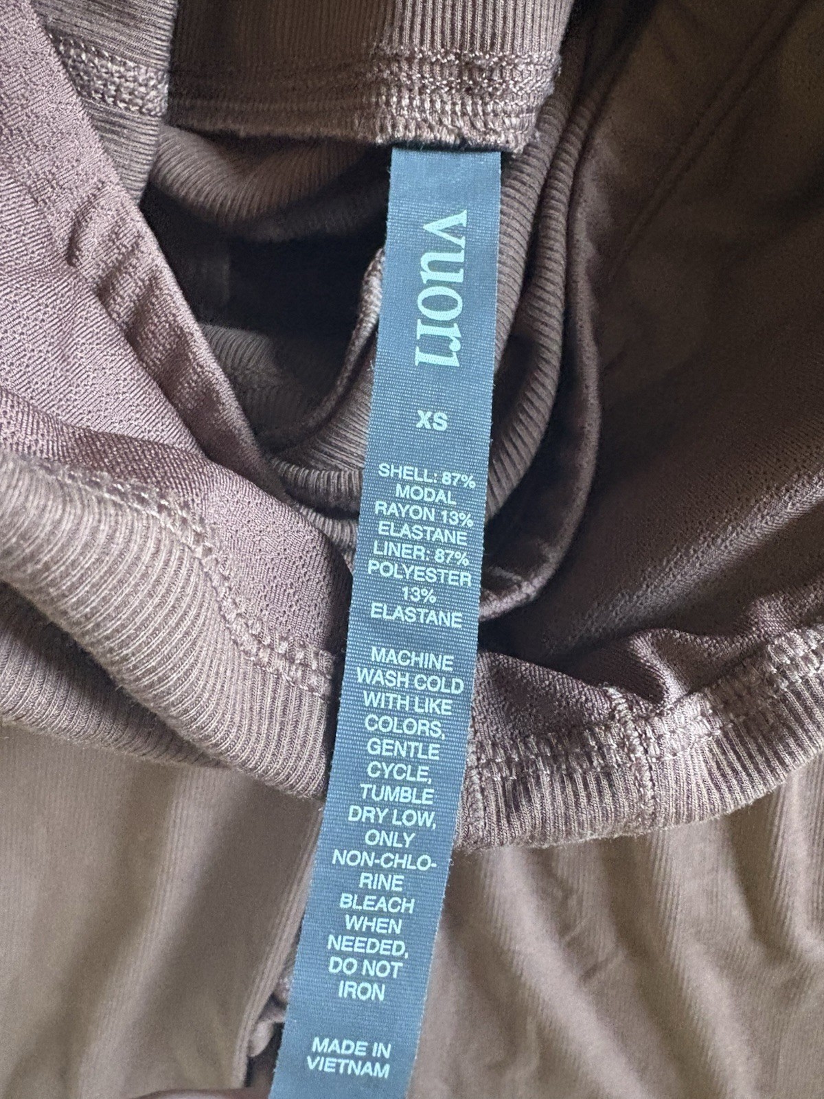 Vuori Mudra Pose Jumpsuit in Chestnut Style Wide Leg Rib Knit Size XS