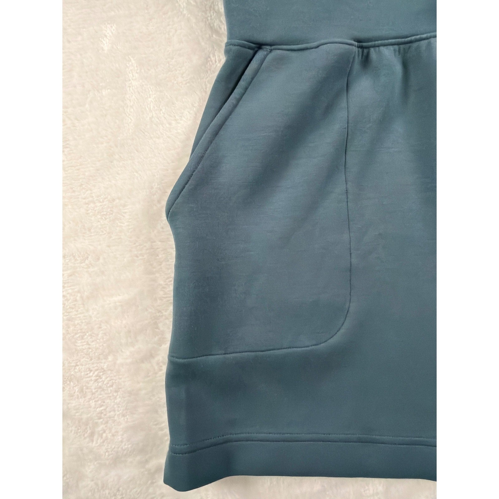 Spanx AirLuxe Romper Women’s Large Teal AirLuxe Modern Elegant Chic Travel