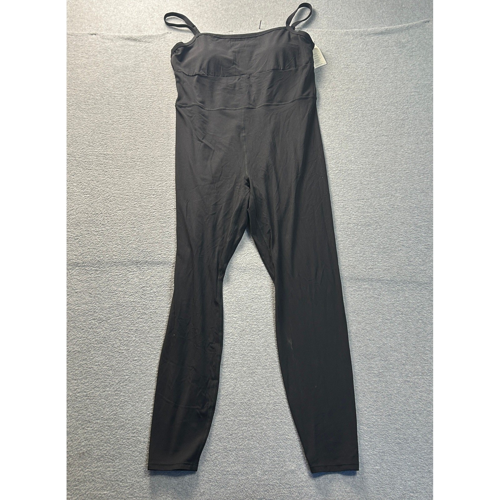 All in Motion Shelf Bra Jumpsuit Womens Black XL Built-In Shorts UV Protection