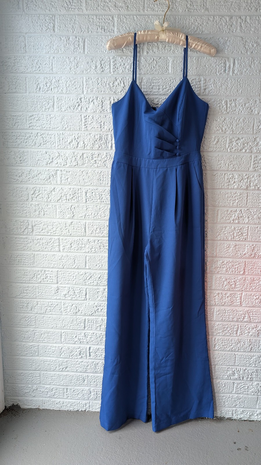 Adelyn Rae Royal Blue spaghetti strap Jumpsuit Small