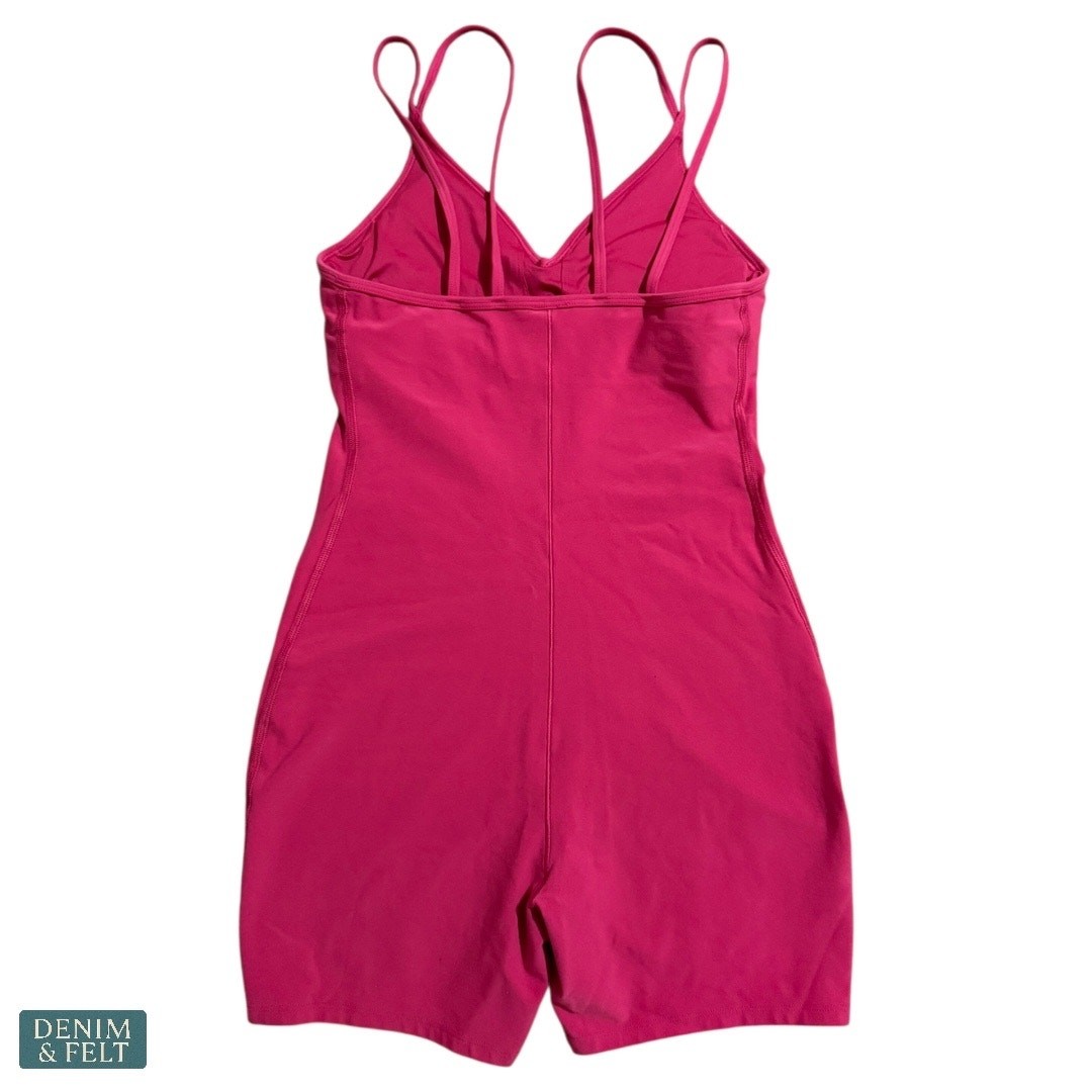Alo Yoga Alosoft Suns Out Romper Pink Summer Crush Active Gym Romper Bodycon
