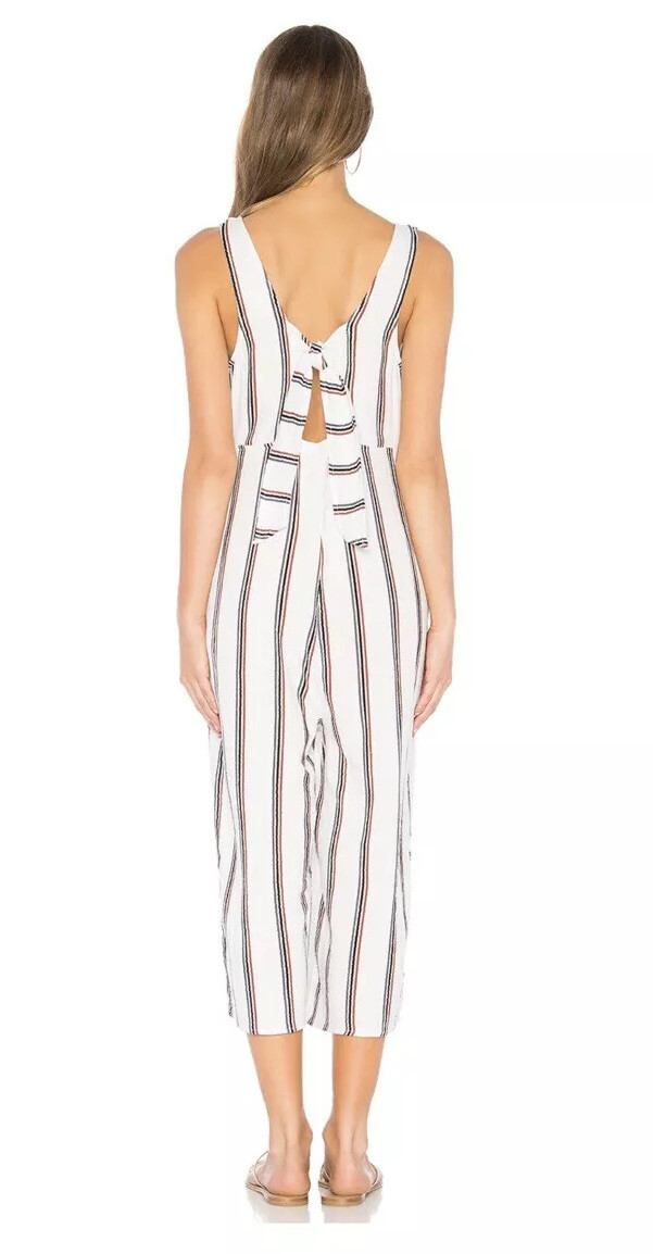 Women’s Tavik Nordstrom Ramona Jumpsuit White Stripe & Berry Size XS New romper