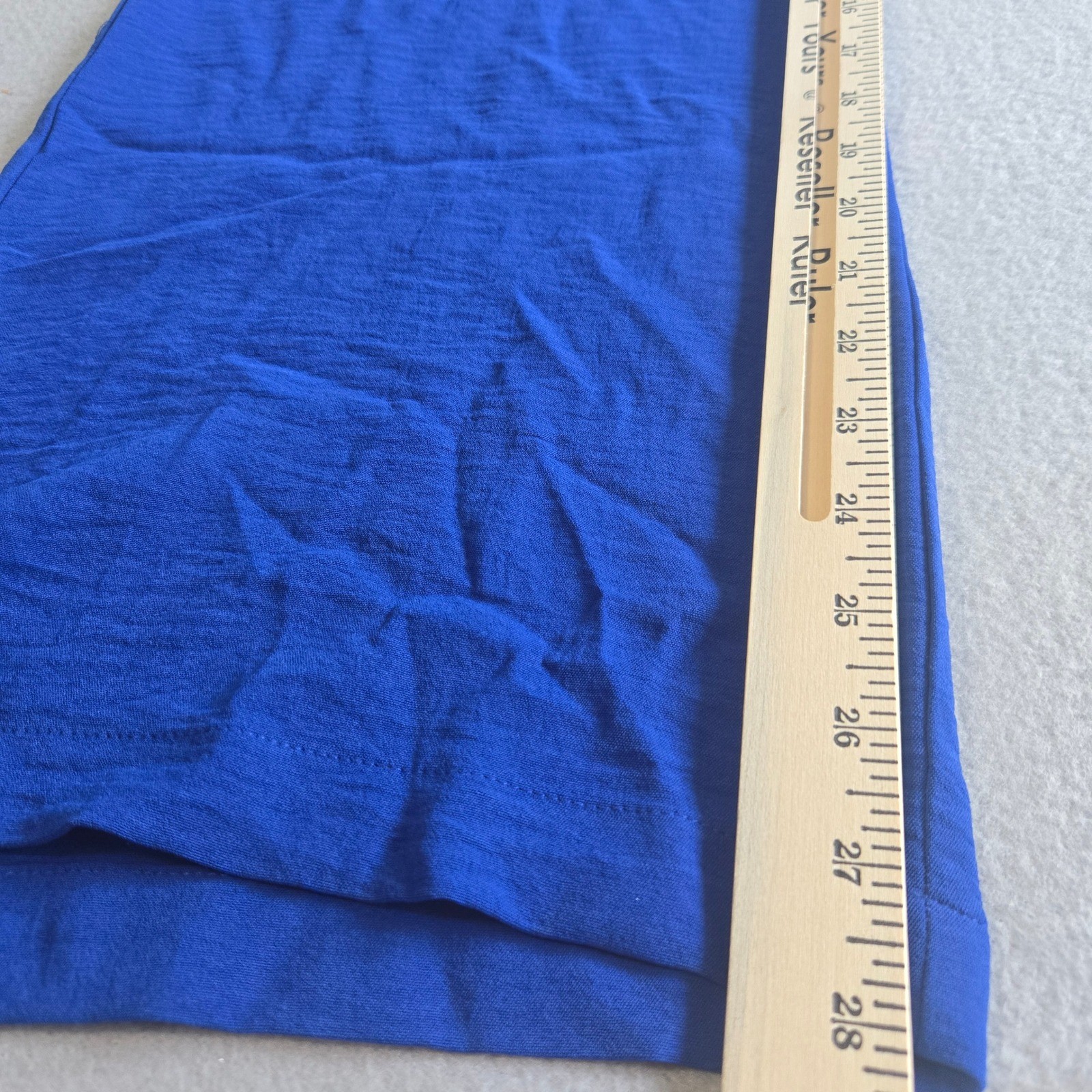 Monteau Jumpsuit Women Medium Royal Blue Wide Leg Sweetheart Smocked Back Pocket