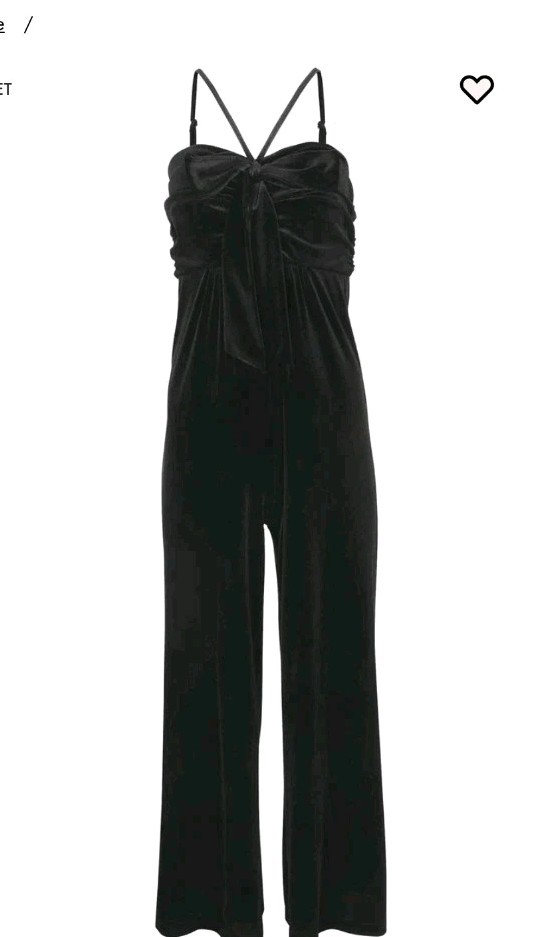 Womens Stretch Velvet Halter Jumpsuit Size XL JET BLACK