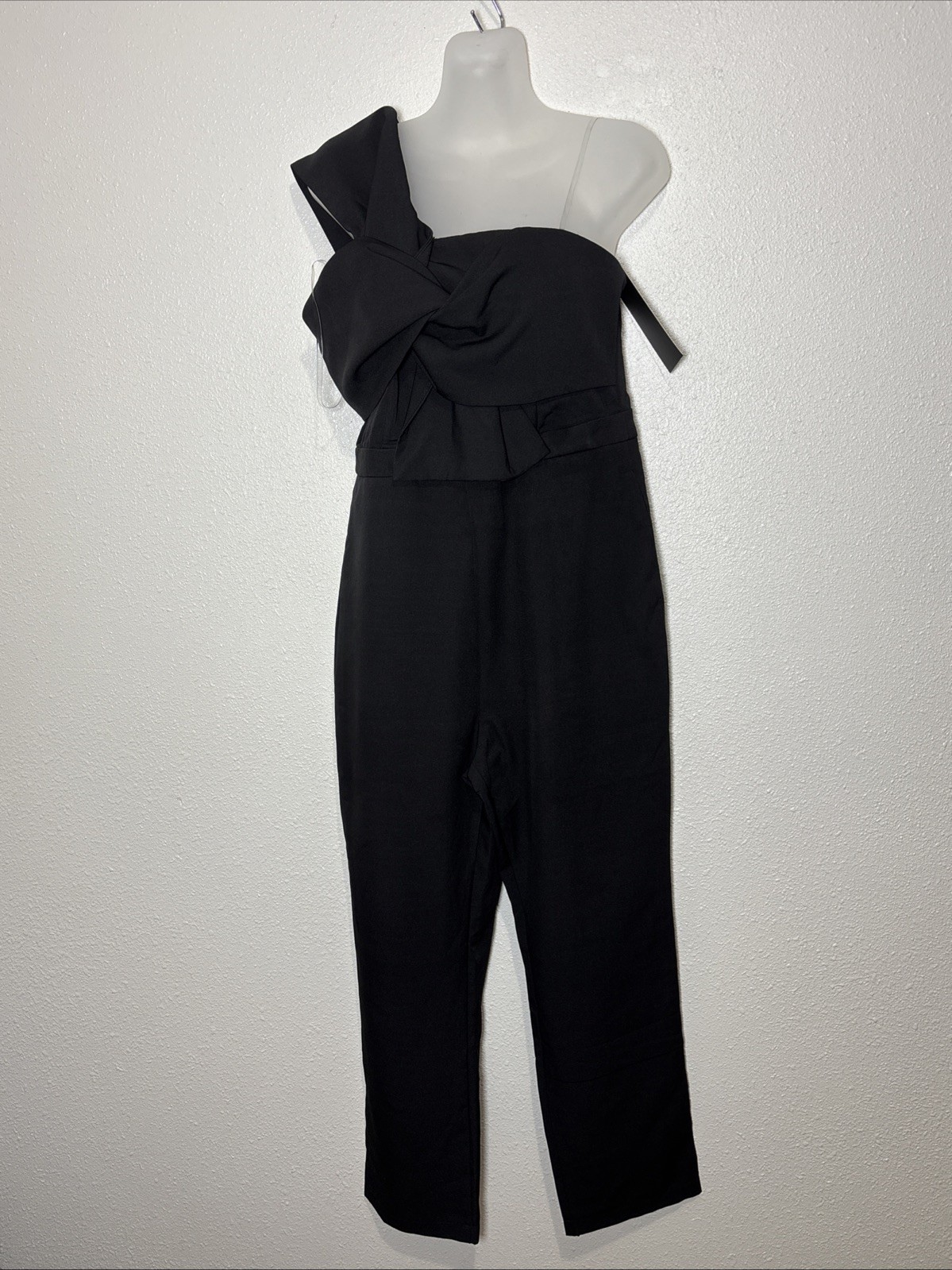 DO+BE Women’s Bow Sleeveless One Shoulder Regular-Fit Silhouette Size Large