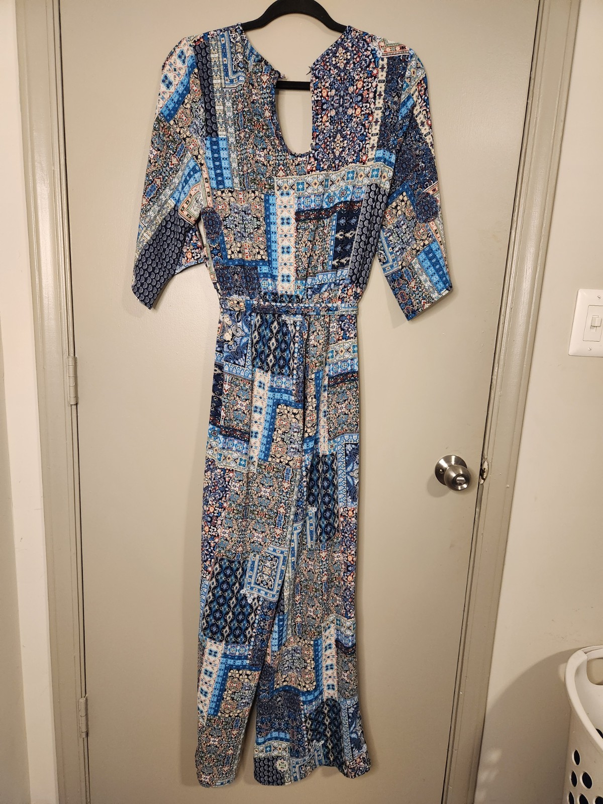 *Please Read* Tacera Geometric Multicolor Womens Romper Pants Suit Size M