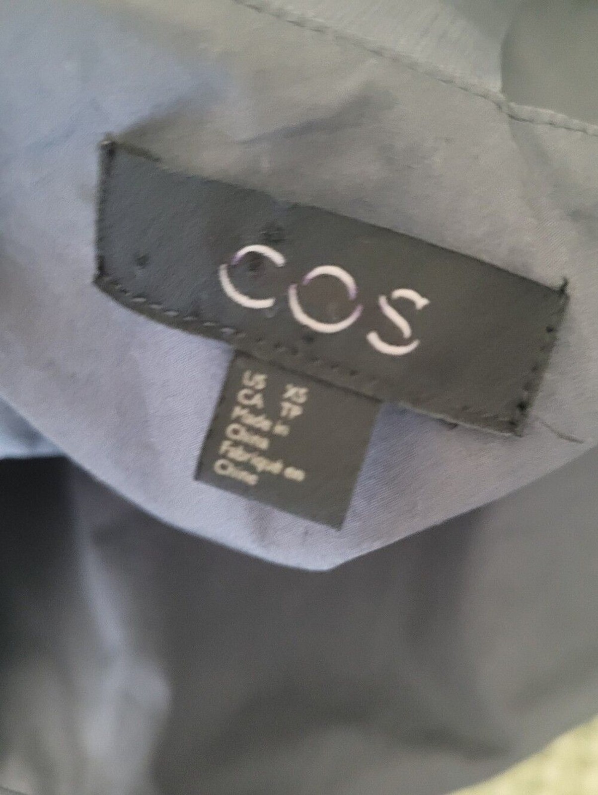 COS Minimalist Matte Cotton Wide Leg Pinafore Romper Charcoal Gray Sz XS Scandi
