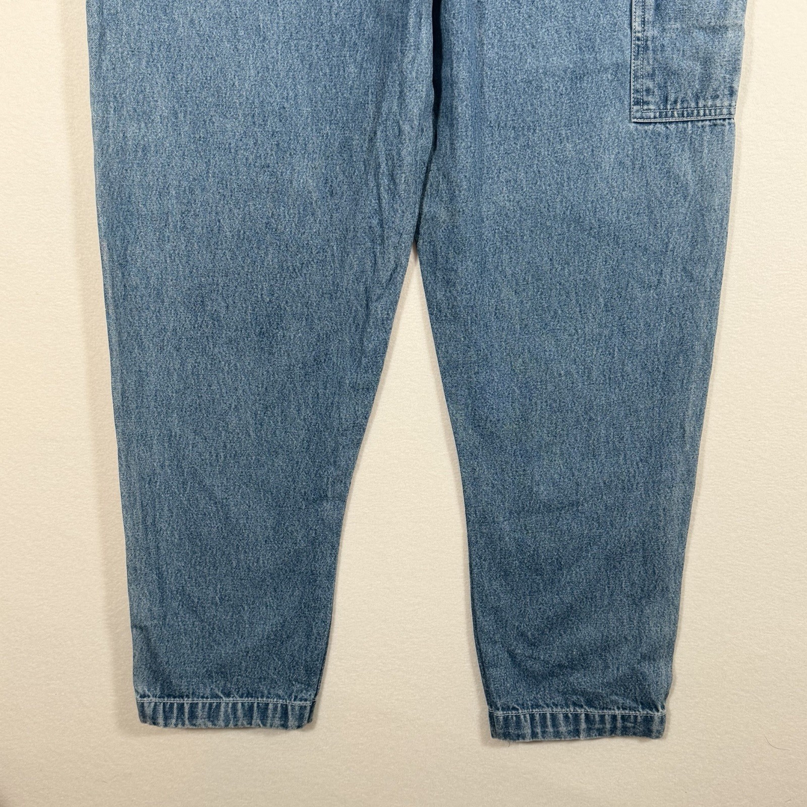 Women’s Vtg Disney Eeyore Denim Bib Overalls Sz L Winnie The Pooh Y2K