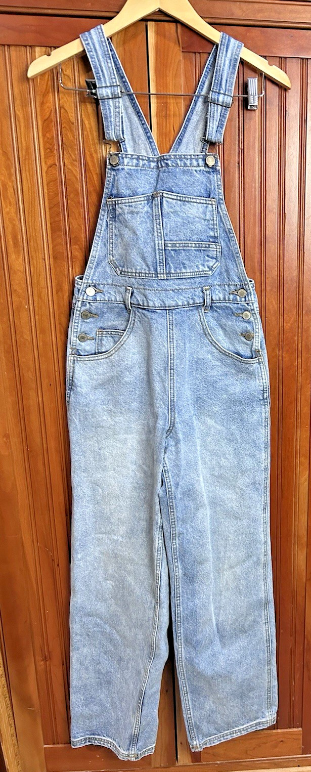 J Galt Denim Overalls Women’s Size S Blue Cotton Straight Leg Boho Country Y2K
