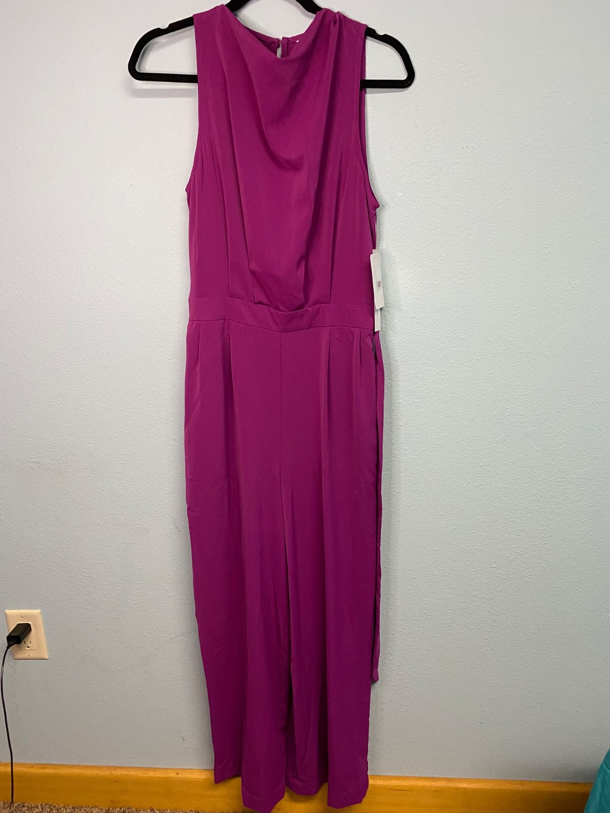 NEW Nicole Miller New York fuchsia purple romper one piece woman 8