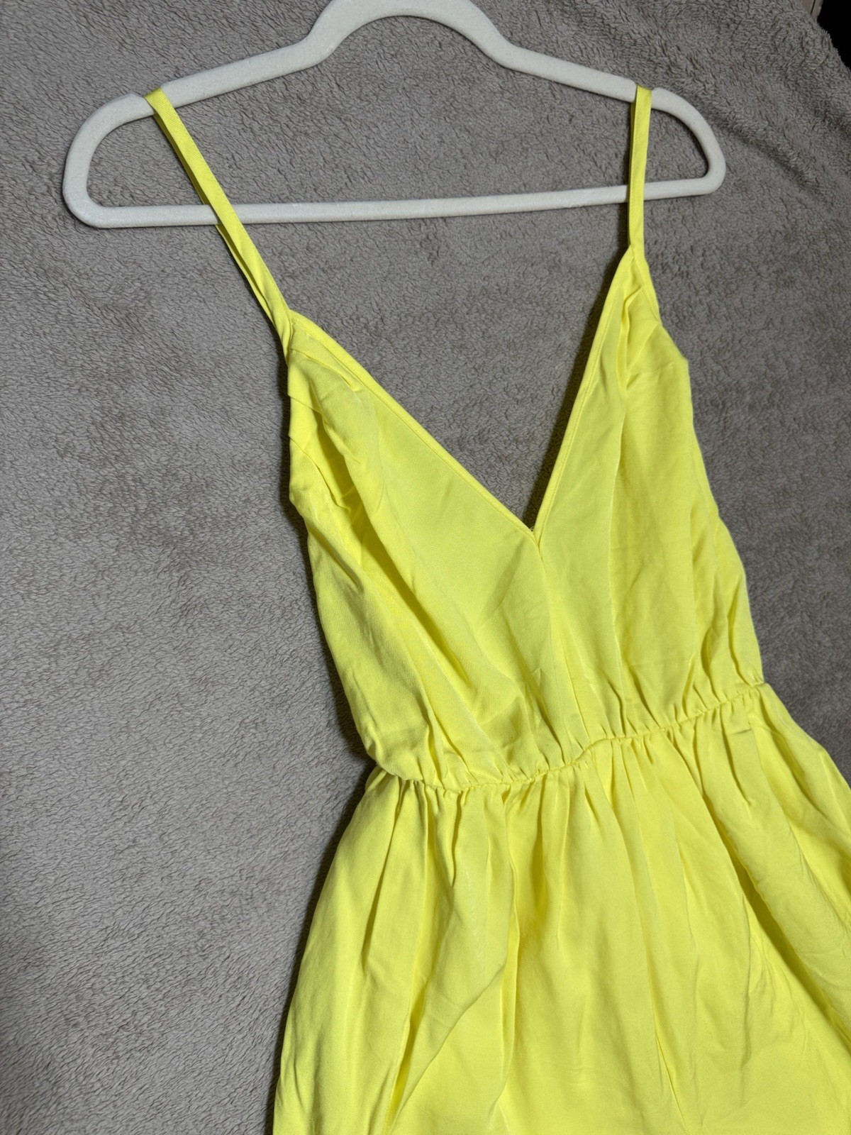 L’academie Revolve The Affi Jumpsuit in Yellow Linen Blend Vacation Beach
