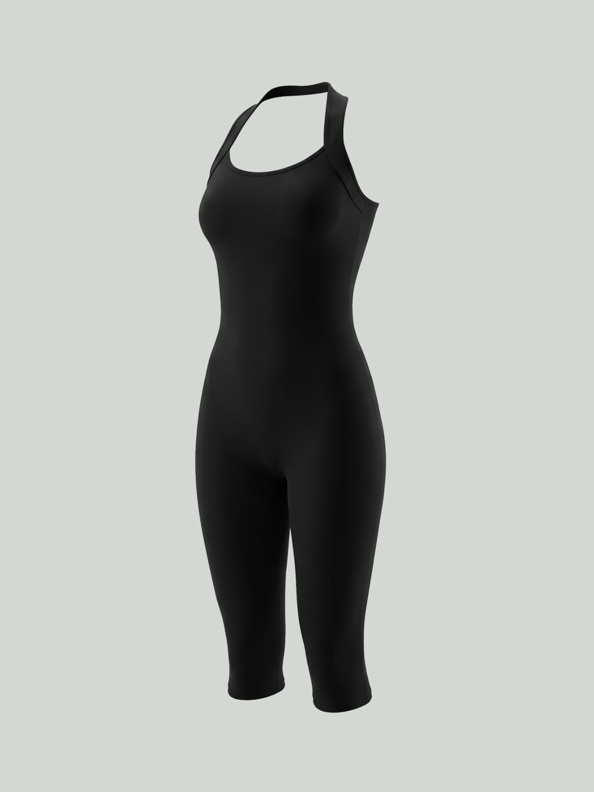 Women’s Workout Jumpsuit Capri Catsuit Halter Bodycon Rompers Night Club Outfits