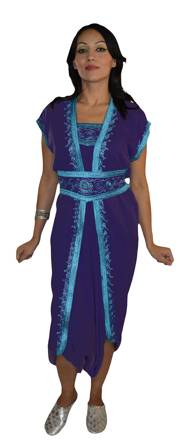 Caftan Jumpsuit Playsuit Romper Moroccan Bodysuit Women Sleeveless Lavender