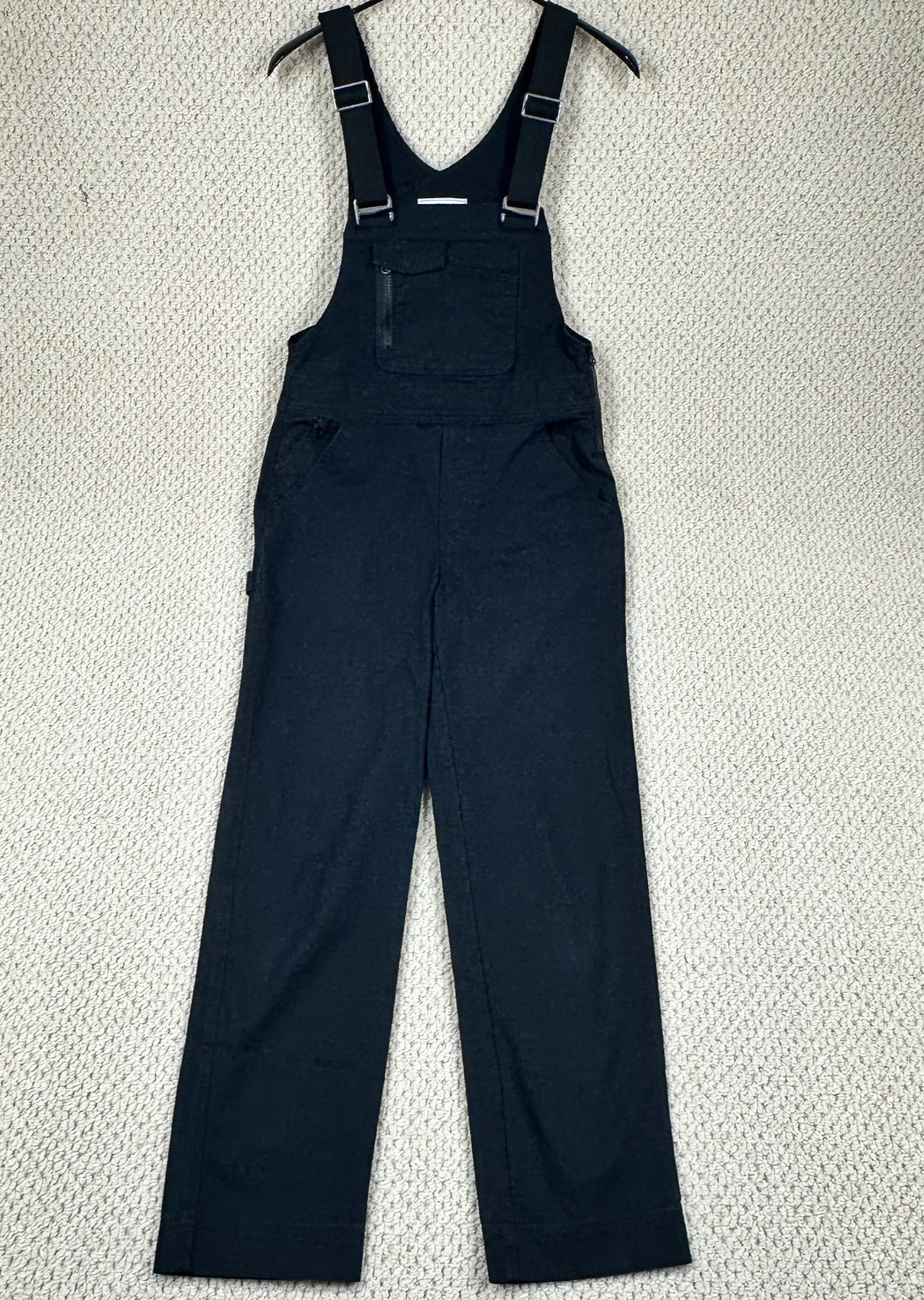 Stoic Overalls Womens Small Black Ripstop Classic Stretch Utility Workwear Bibs