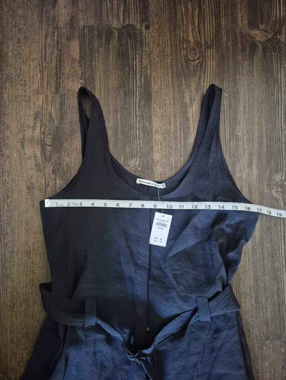 Abercrombie & Fitch Utility Jumpsuit Belted Black Size Medium Tall