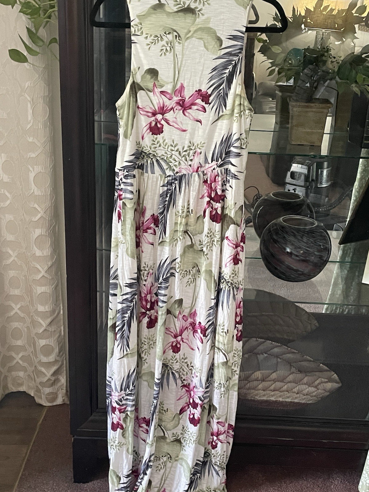 Tommy Bahama Women’s Floral Tropical Sleeveless Scoop Neck Jumpsuit Size M