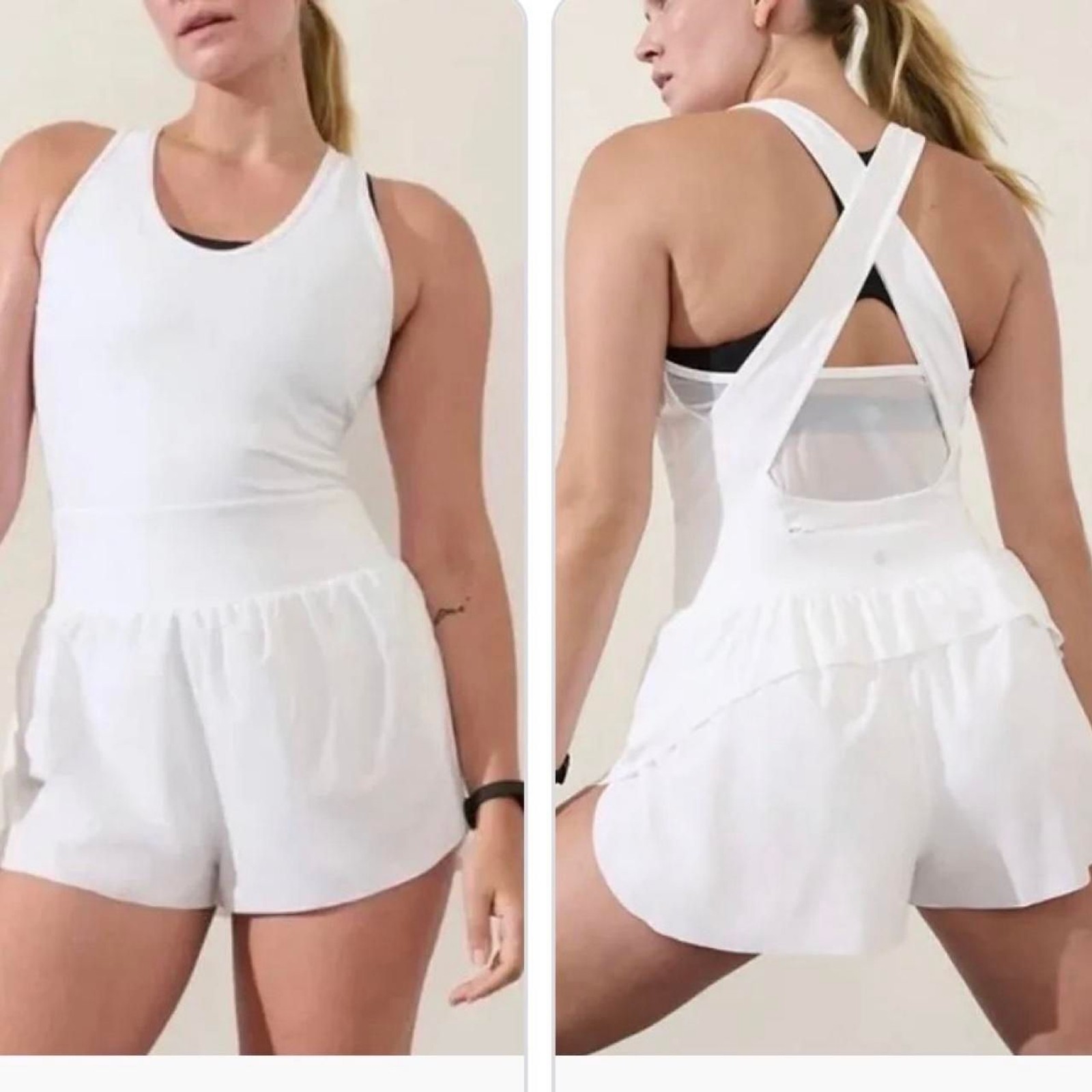 Athleta Women’s White Playsuit-romper