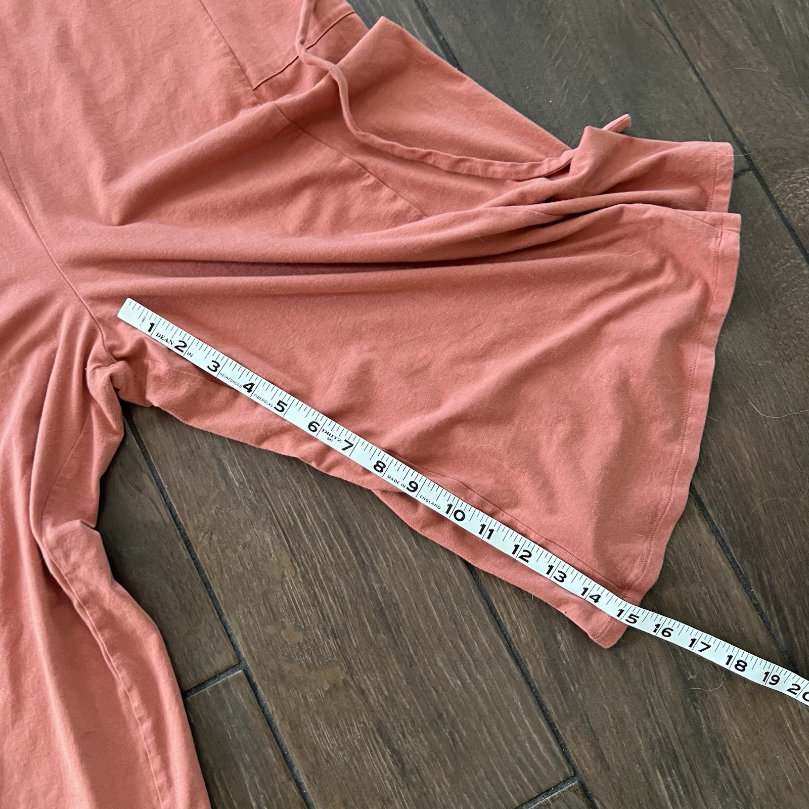 Any Body Cozy Jersey Knit Sleeveless Jumpsuit size Medium Spiced Coral Wide Leg