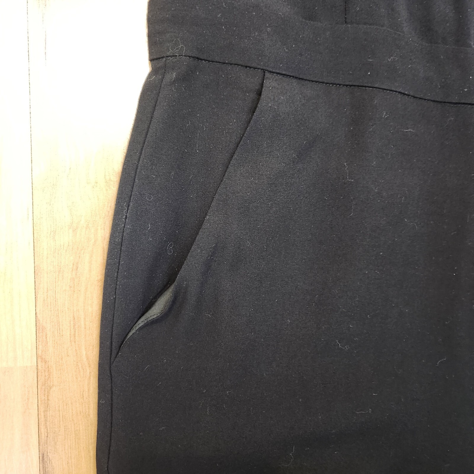Madewell Size Medium Black Sleeveless Wide Leg Minimalist Jumpsuit Wide Straps