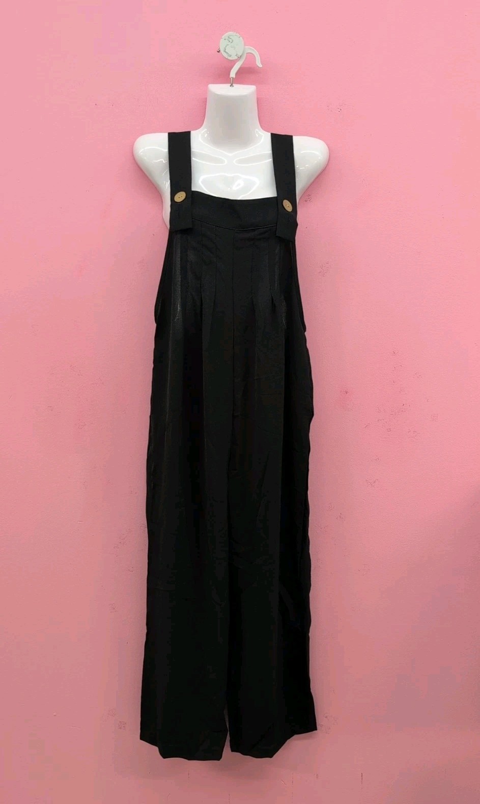 Emery Rose Overall Lightweight Women’s Jumpsuit Romper Size Medium Black