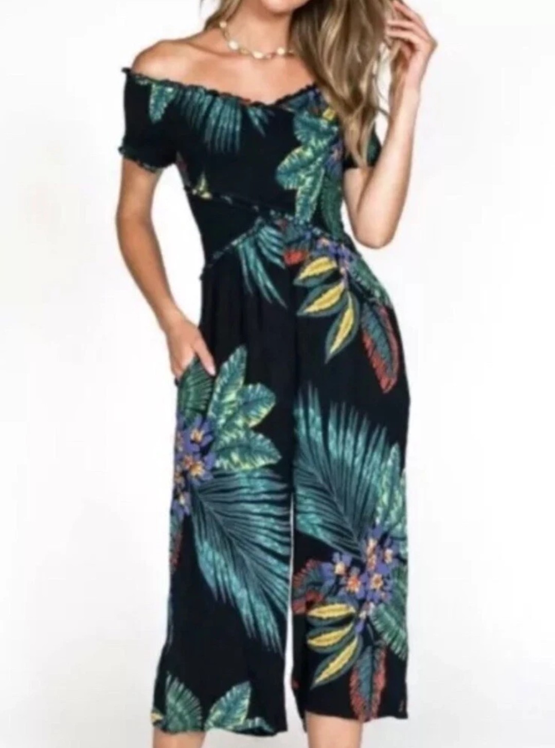 🌼B2G1🌼 Patrons of Peace Smock Cross Tropical Jumpsuit Size Med