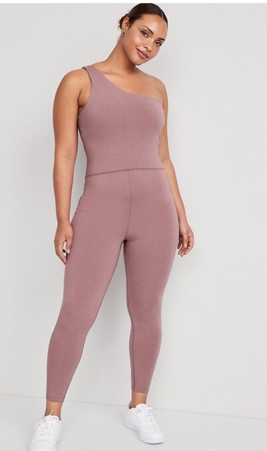 NWT Old Navy Power Chill One Shoulder 7/8 Bodysuit Lark Size Xl