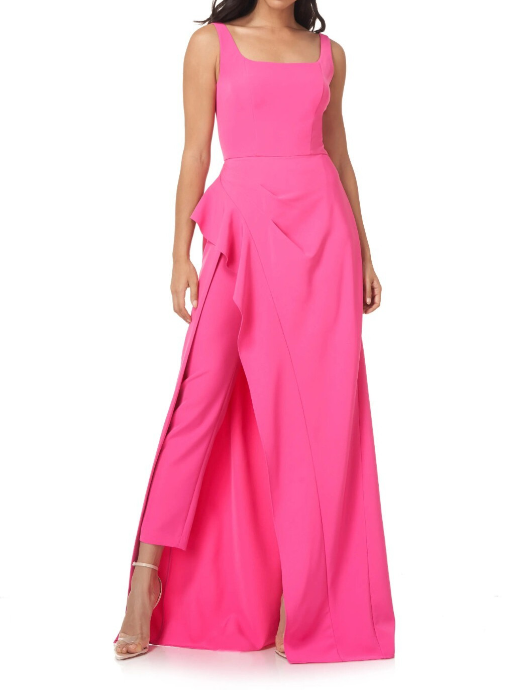 KAY UNGER Women’s Reagan Walk Thru Jumpsuit Evening Maxi Dress Gown Size 4