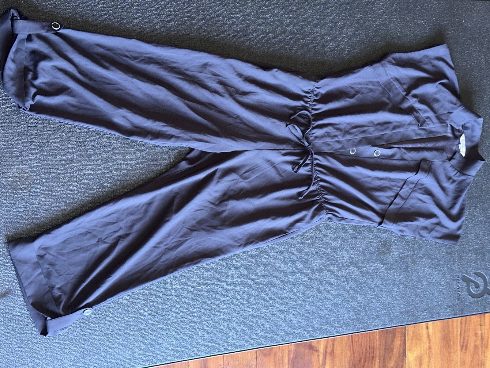 BCBGeneration Women’s Charcoal Grey Jumpsuit With Pockets Size M