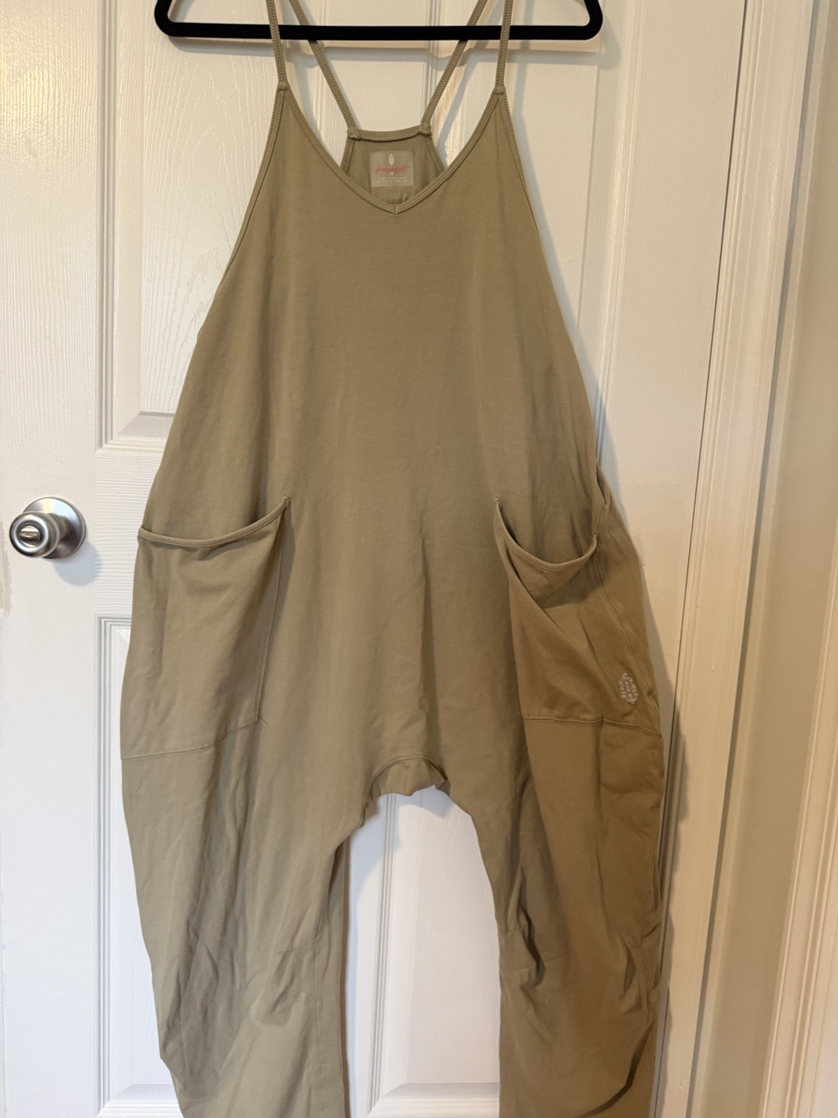 Free People FP Movement Women’s Size S Hot Shot Jumpsuit Sage Stone Color NWT